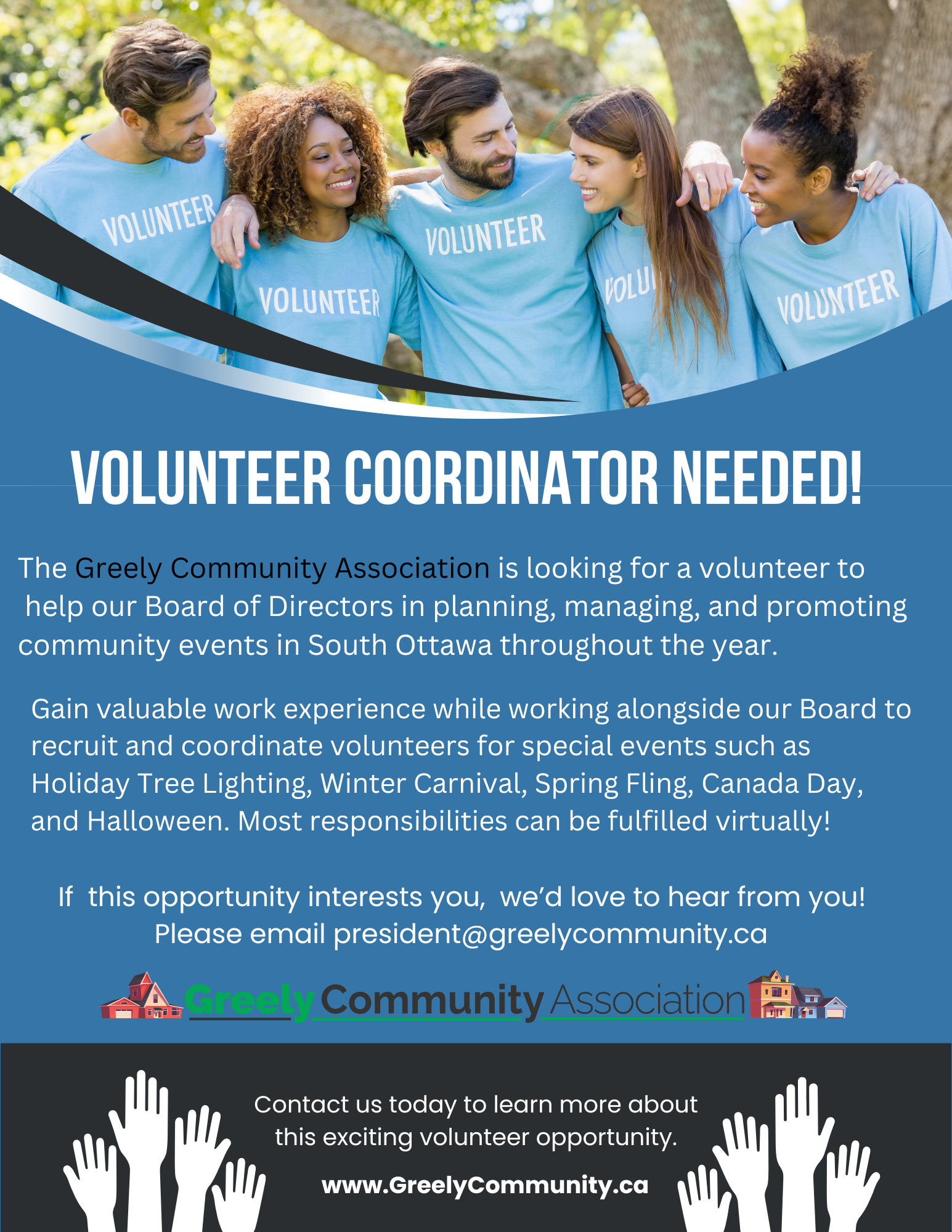 Volunteer Coordinator Needed Flyer